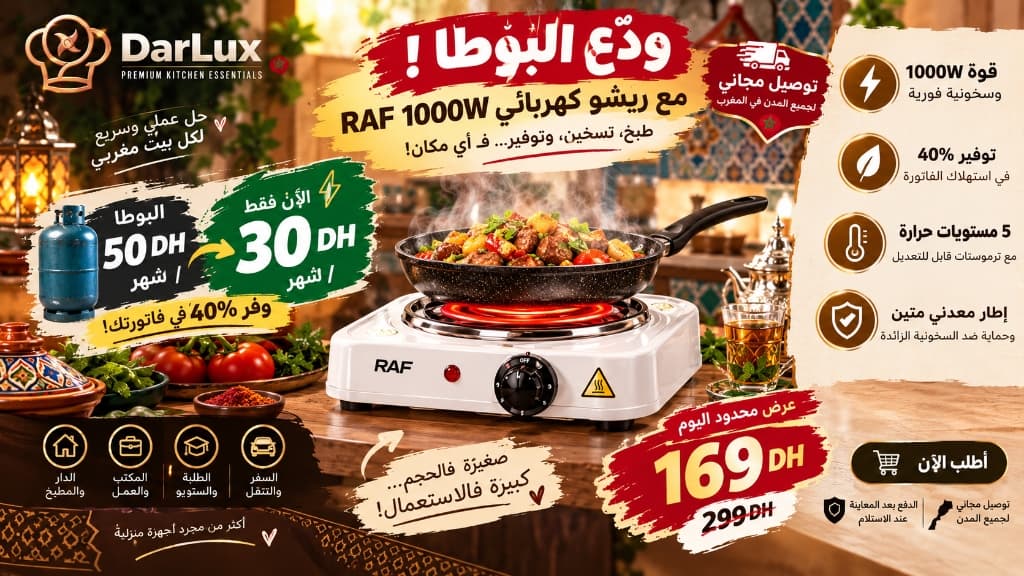 DarLux Solero - ودع البوطا مع ريشو كهربائي RAF 1000W